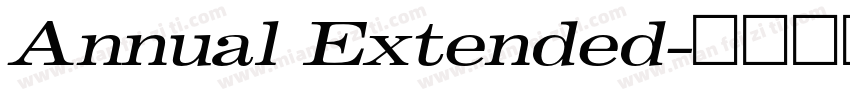 Annual Extended字体转换
